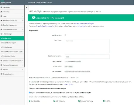 iLO Amplifier Pack configuration