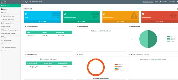 HPE InfoSight dashboard