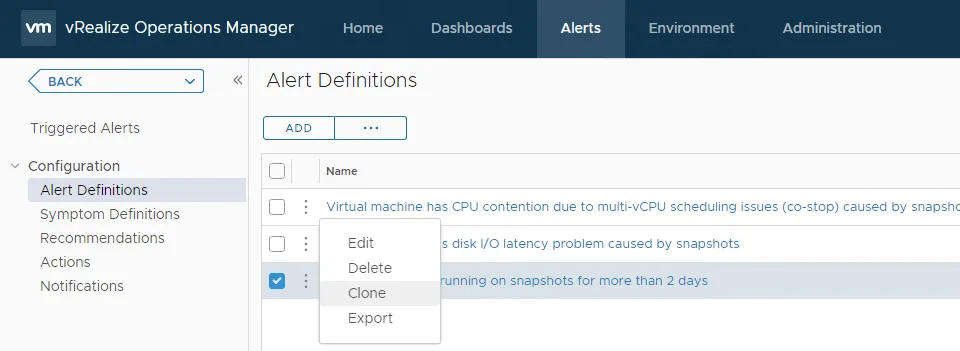 Clone Alert Definition