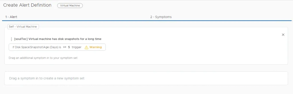Custom Sympton in Alert